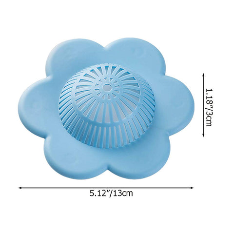2 Pcs Drain Covers with 2 Pcs Hair Drain Clog Remover, Kitchen Bathroom Hair Catcher Drain Protector Tub Drain Filter