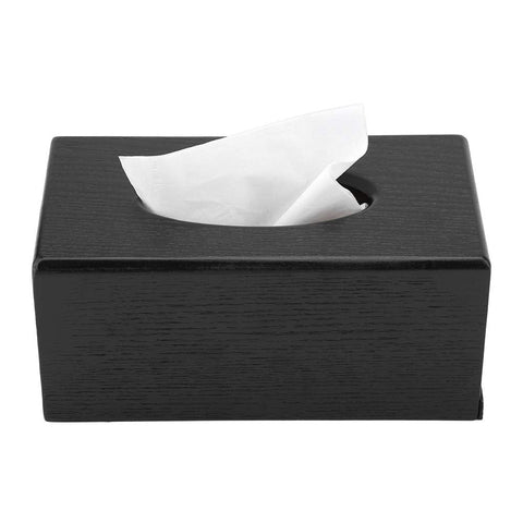 Tissue Box Rectangular Paper Holder Organizer Natural Wood Facial Tissue Paper Box Cover Rack for Bathroom Vanity Counter Tops Bedroom Dressers Night