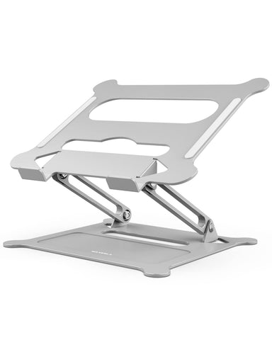 Maxesla Laptop Stand Holder - Aluminum Foldable Portable Ventilated Desktop Laptop Holder, Ergonomic Laptop Stand with Anti-Skid Design