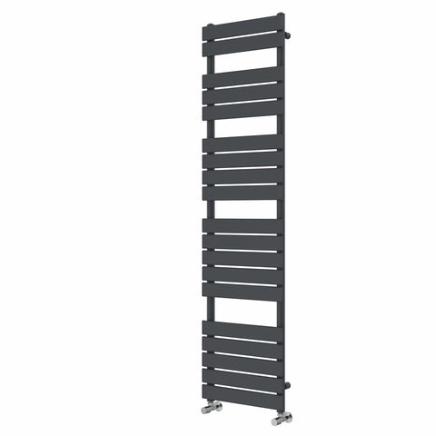 NRG Flat Panel Bathroom Heated Towel Rail Radiator 1800 x 450mm Anthracite