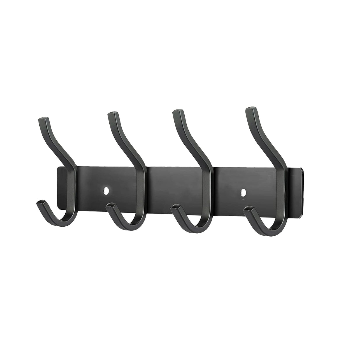 MEIJO Coat Hooks Wall Mounted, Coat Rack Wall Mounted Stainless Steel with 4 Hooks Heavy Duty Coat Hooks for Door, Bedroom, Bathroom, Kitchen