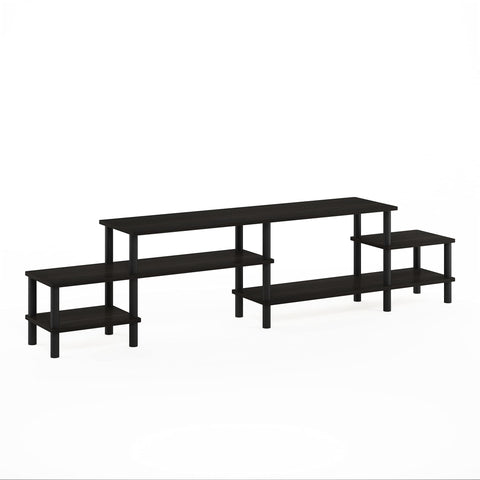Furinno TURN-N-TUBE TV Stand, Grand Entertainment Center, TV Console for TV up to 55 Inch, for Living Room, Bedroom, Espresso