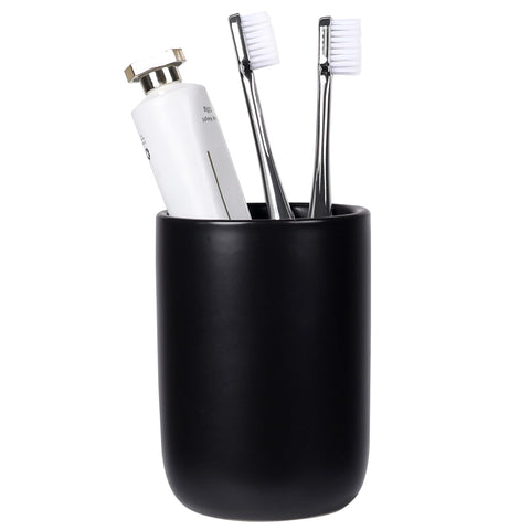 BosilunLife Toothbrush Holders for Bathroom Countertop, 320ml/11Oz Reusable Ceramic Toothbrush Holders Cup for Toothbrush and Toothpaste