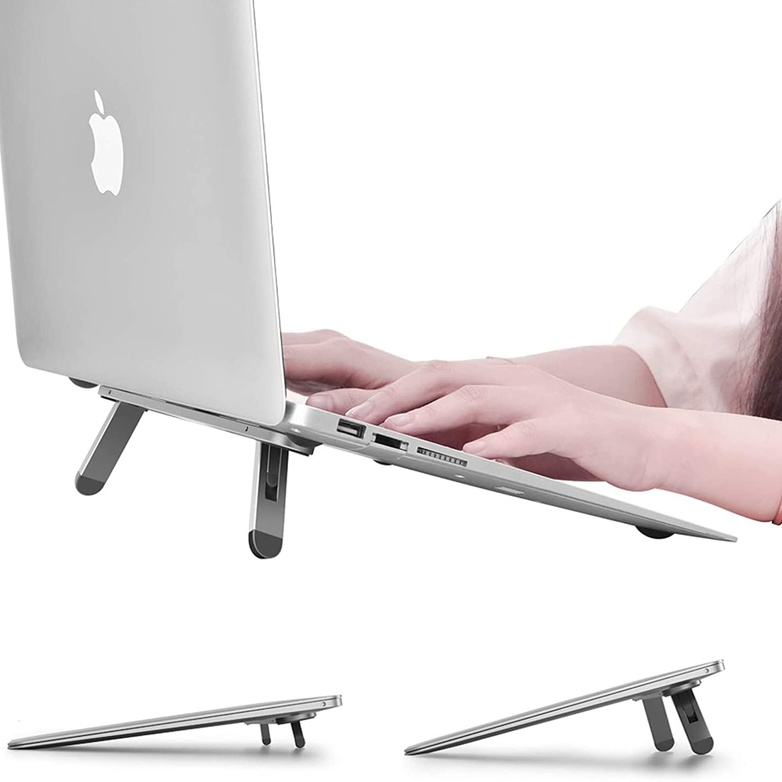 nediea Mini Laptop Stand for Desk, Keyboard Feet Riser, Laptop Cooling