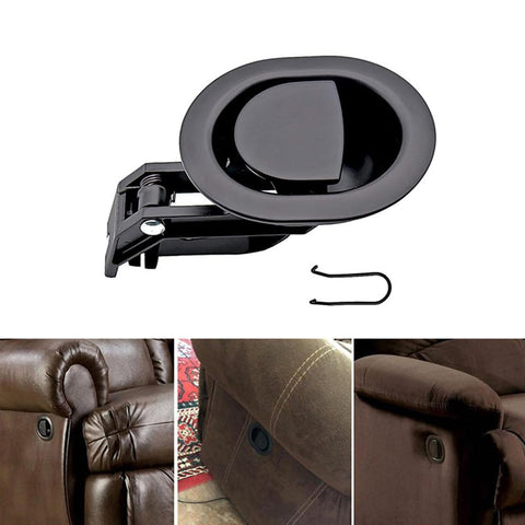 TopHomer 2Pcs Recliner Replacement Parts Universal Recliner Release Lever Pull Handle for Sofa Chair Couch, Hard Plastic, Black (9x7.6x7cm)