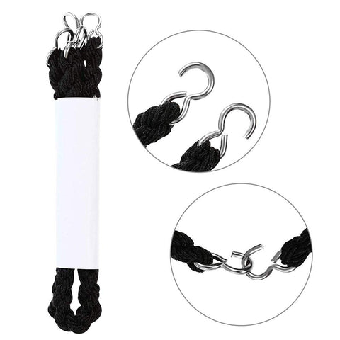 QincLing 10 Pieces Elastic Boot Straps Trouser Twists Leg Ties Blousing Garters with Metal Hooks for Navy Army Air Force