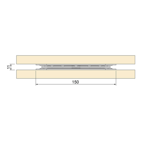 Emuca - Swivel Platform/Rotating Base of 360° for Cabinet/TV Screen, Zinc Plated, Steel