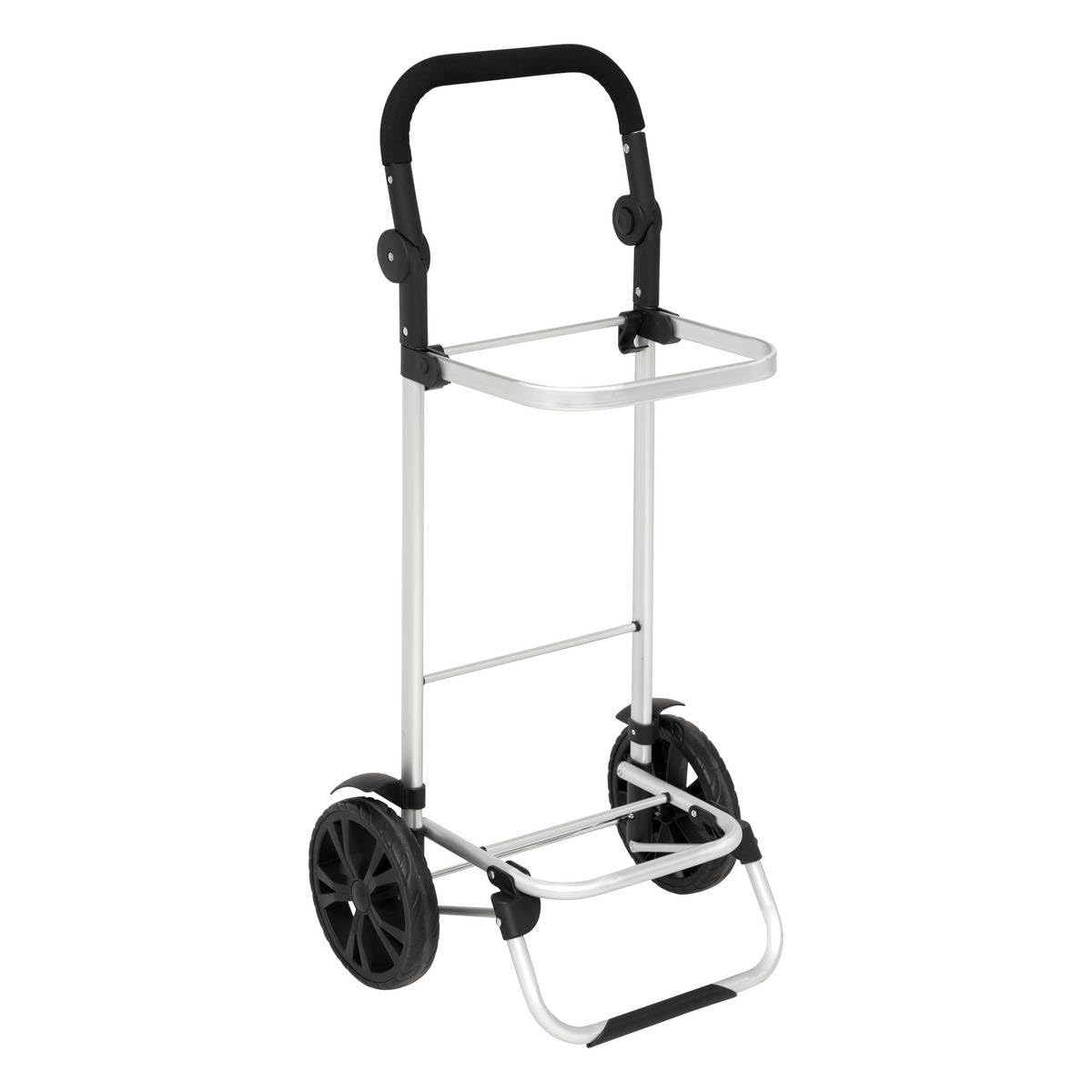 5 five simply smart 5Five 40L Shopping Trolley with Removable Insulated Bag - 2 Heavy Duty Wheels, Adjustable Handles, Multiple Pockets - Black