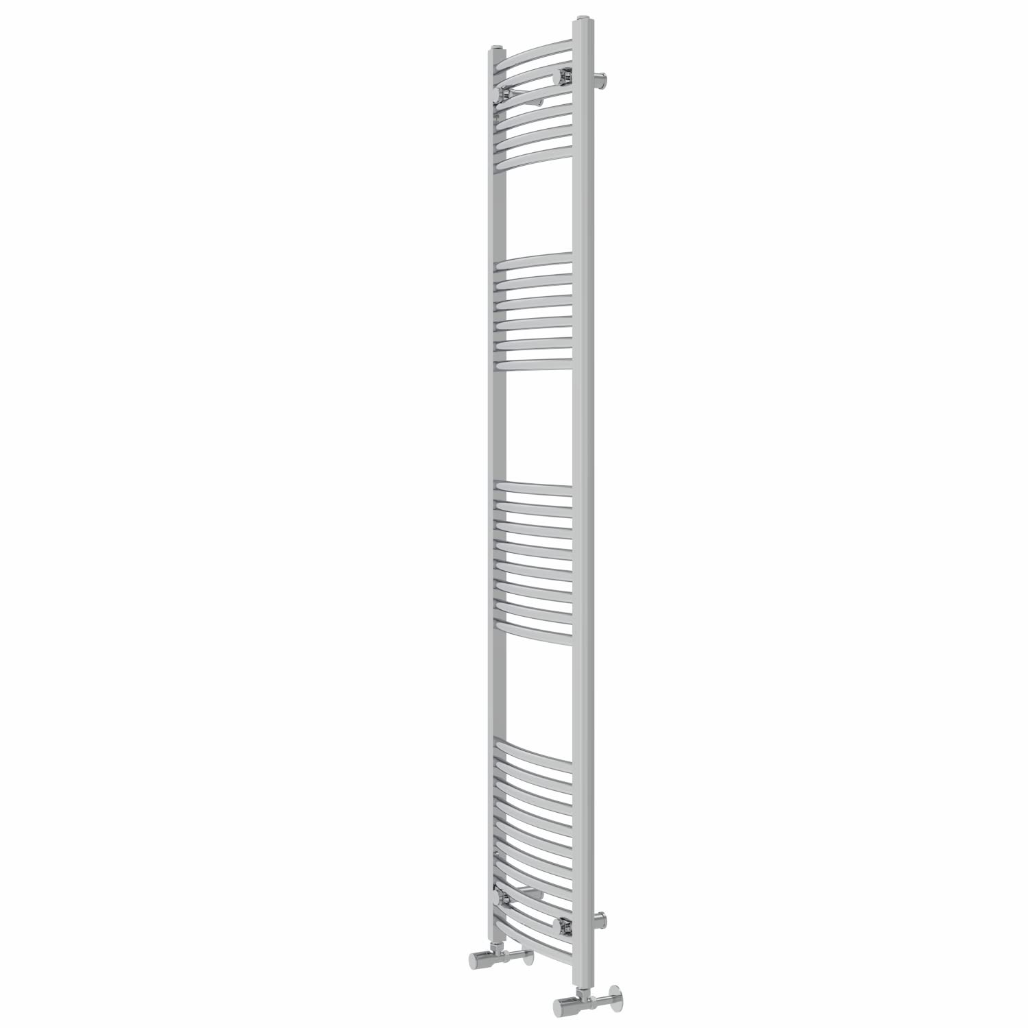 Warmehaus Curved Heated Towel Rail Chrome Radiator 1800x400mm