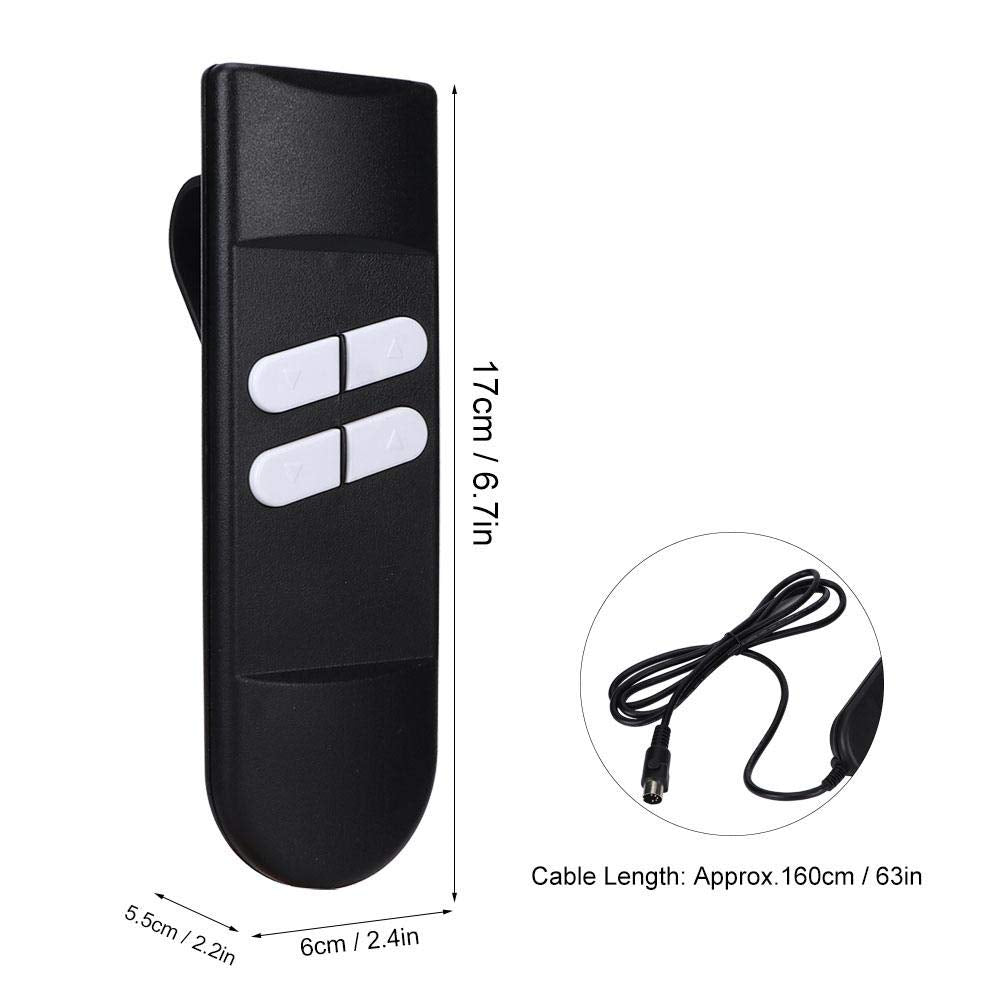4 Button Remote Control Handset Manual Lift Chair Portable Parts Switch Replacement Electric Tilt Controller for Sofas, Wheelchairs, etc