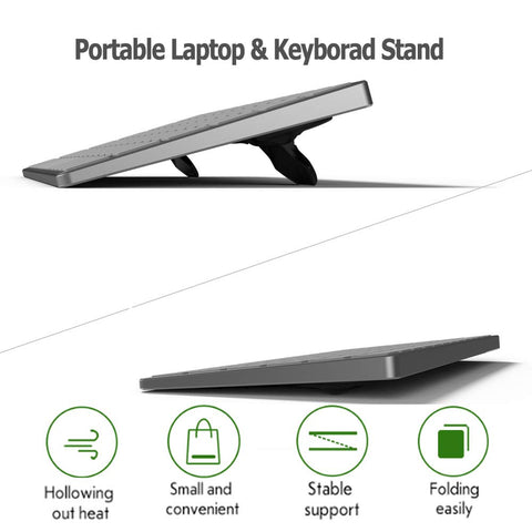 CQTECH Laptop Stand for Desk, Computer Keyboard Riser Stand, Ergonomic Invisible Laptop Cooling Pad