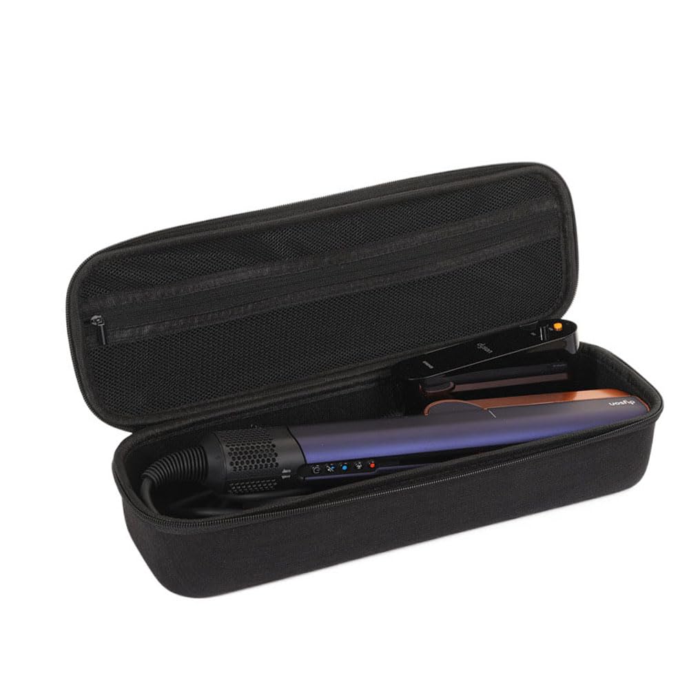 Hosoncovy Carrying Case Travel Case Storage Bag Protective Case Holder Box for Dyson Supersonic Hair Dryer and Nozzles (Empty Bag Only) (Black)
