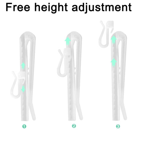 Pinch Pleat Curtain Hooks Plastic Curtain Hooks Adjustable Shower Curtains