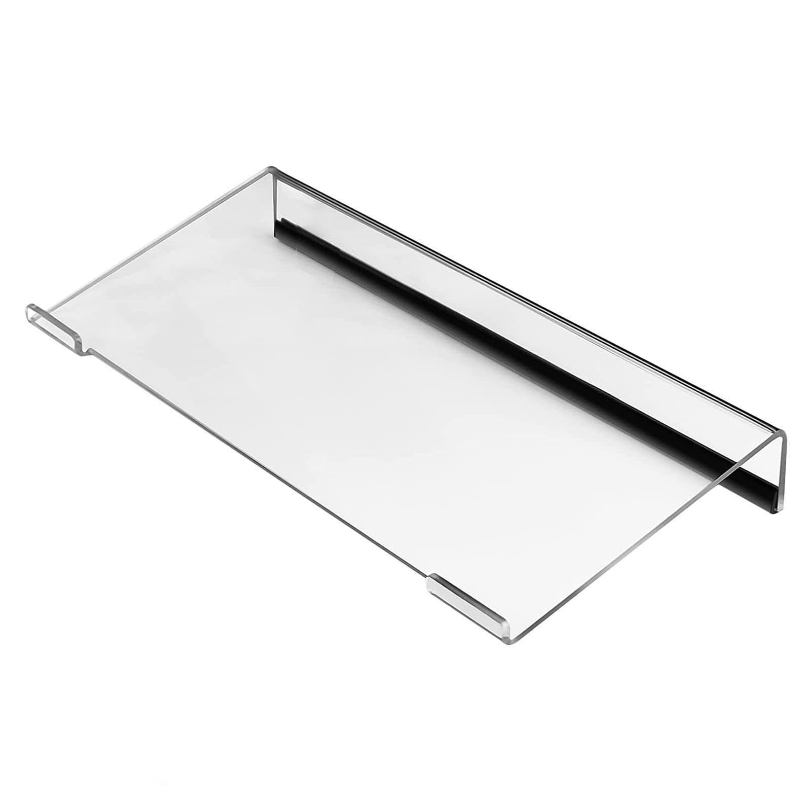 Shirene Acrylic Keyboard Holder,Tilted Keyboard Stand,Computer Keyboards Stands With Black Anti-Slip Strips,Computer Keyboards Stand Ergonomic
