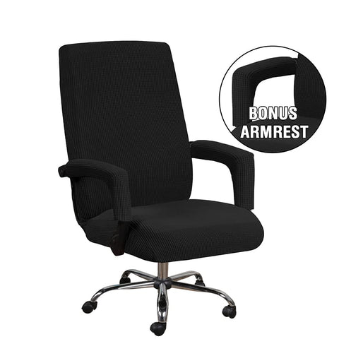 Bestenrose Office Chair Cover Stretch Computer Desk Chair with Arm Covers
