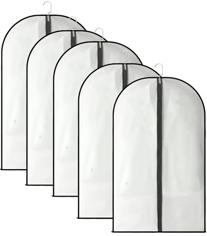 Garment Covers Dustproof Clothes Covers Moth Proof Coat Bag with Zip PEVA Translucent Dress Cover Waterproof Anti-mite Breathable Suit Protector