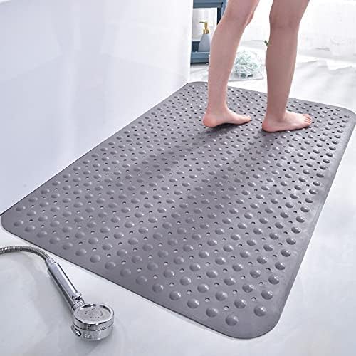 Stafeny Non-Slip Shower Mat for Inside the Non-Slip Anti-Mould Rubber Shower Mat (Grey,50x80cm)