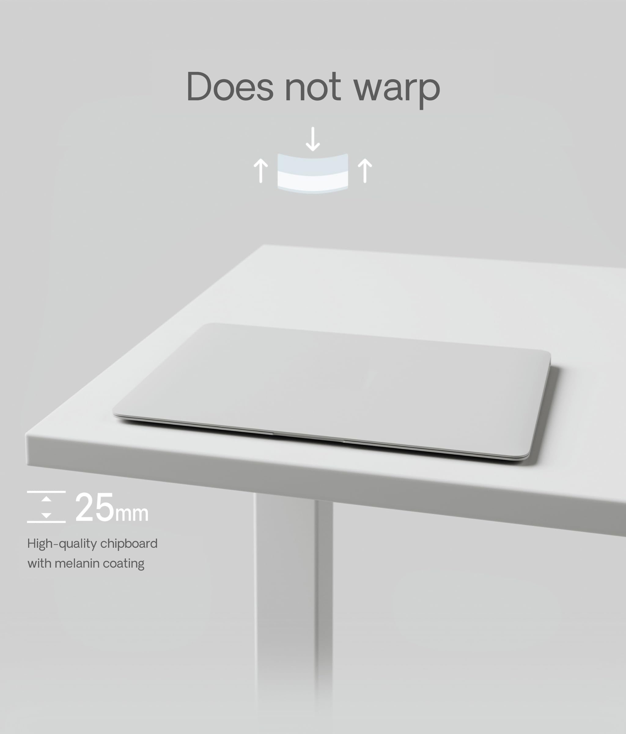Desktronic Table Top 140 x 70 cm Desk Top - Perfect for Height-Adjustable Desks, Dining Tables and More - Made in Europe