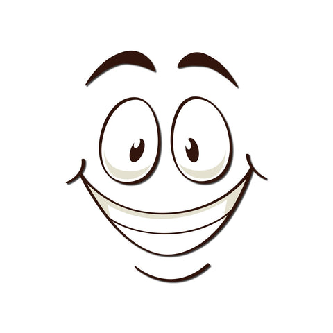 Graz Design R173-09 Toilet Seat Sticker with Funny Slogan (R173-09 Smiling Face)