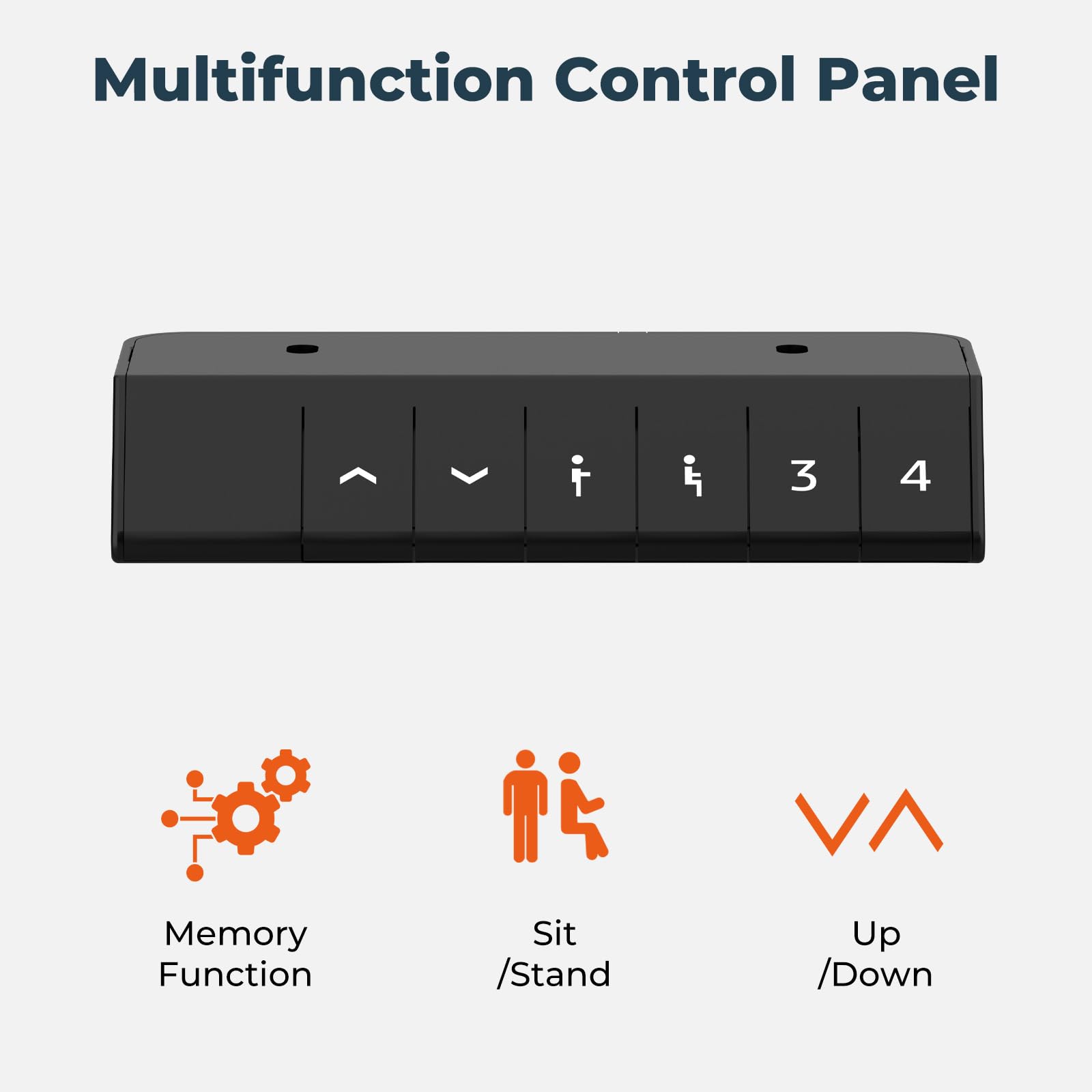 FitStand 140x60cm Electric Height Adjustable Standing Desk, Sit Stand Desk, Computer Desk With Hooks, Cupholder, Memory Function