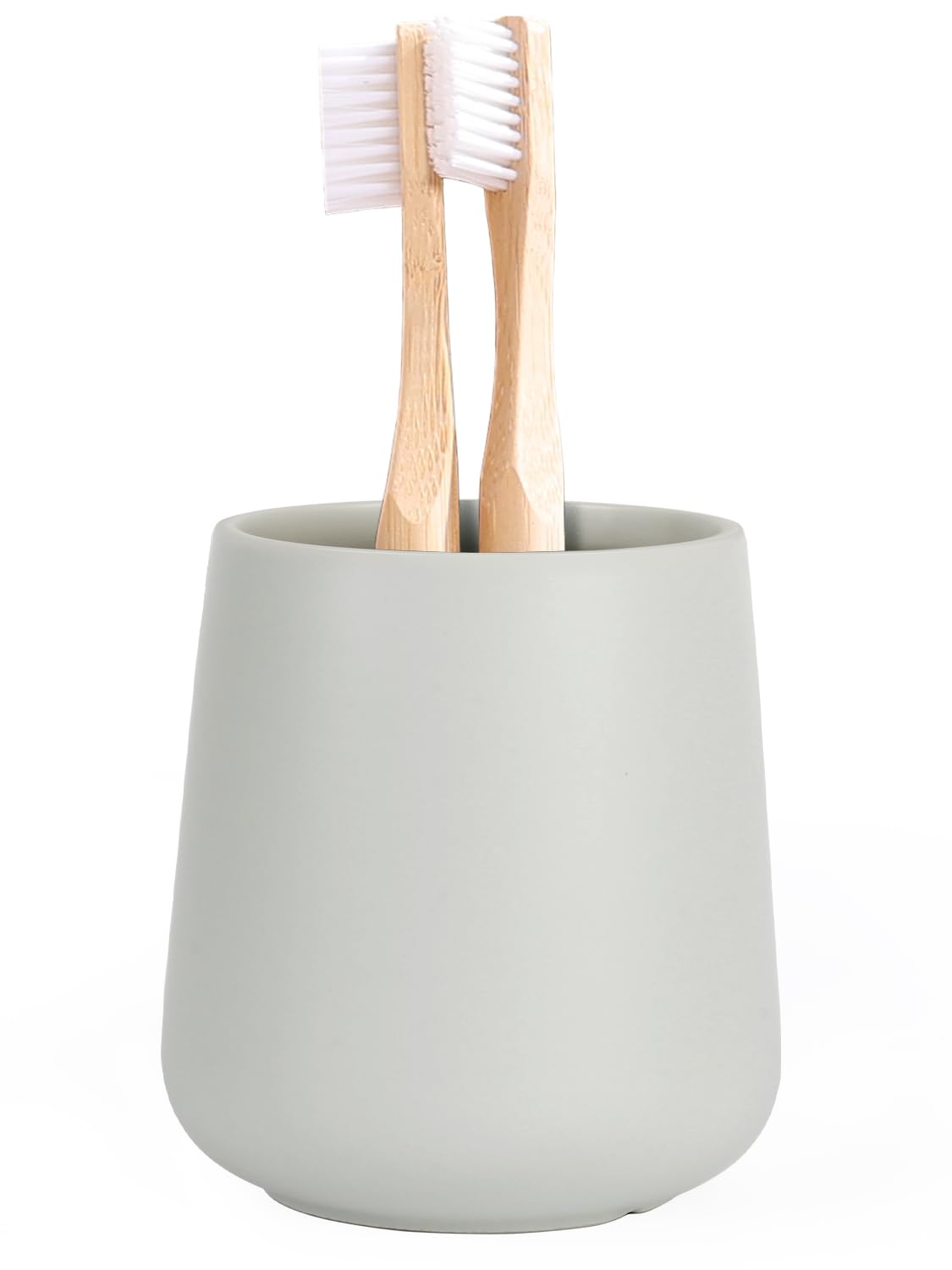 Autumnlife Toothbrush Holder Ceramic, 12 oz Bathroom Toothbrush Holder Ceramic Holder for Toothbrush, Mouthwash Cup Toothpaste Holder and Cup
