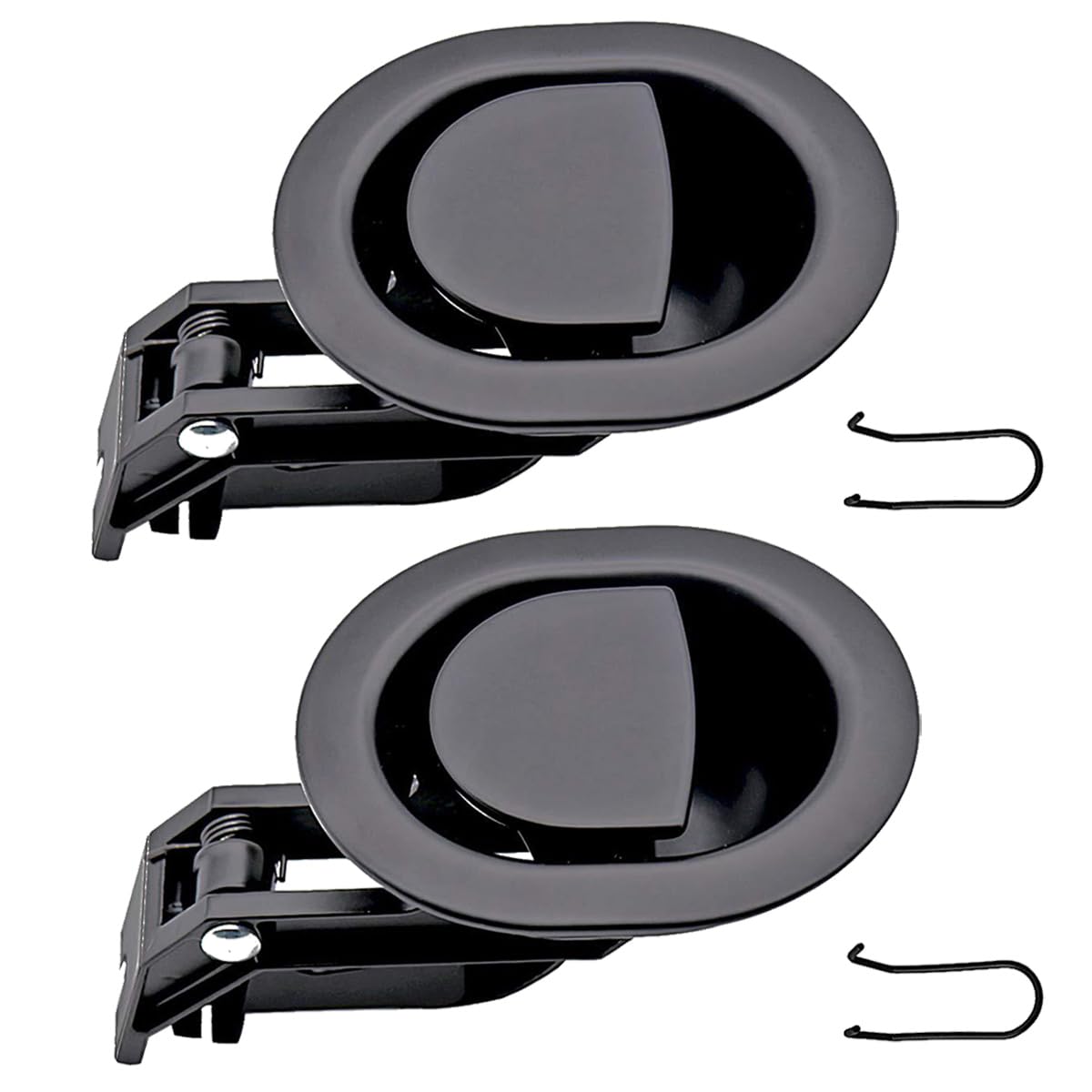 TopHomer 2Pcs Recliner Replacement Parts Universal Recliner Release Lever Pull Handle for Sofa Chair Couch, Hard Plastic, Black (9x7.6x7cm)