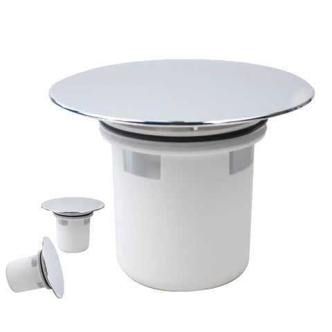 GIONAR Shower Drain Cover Replacement, Shower Plughole Cover with Hair Trap Basket