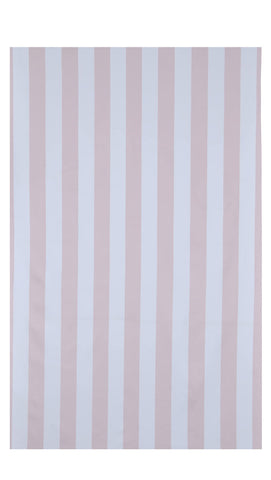 Sleepdown Striped Large Beach Towel Soft Microfiber Absorbent Swimming Pool Travel Camping Bath Sauna Gym Yoga with Bag - Blush - (160 x 90cm)