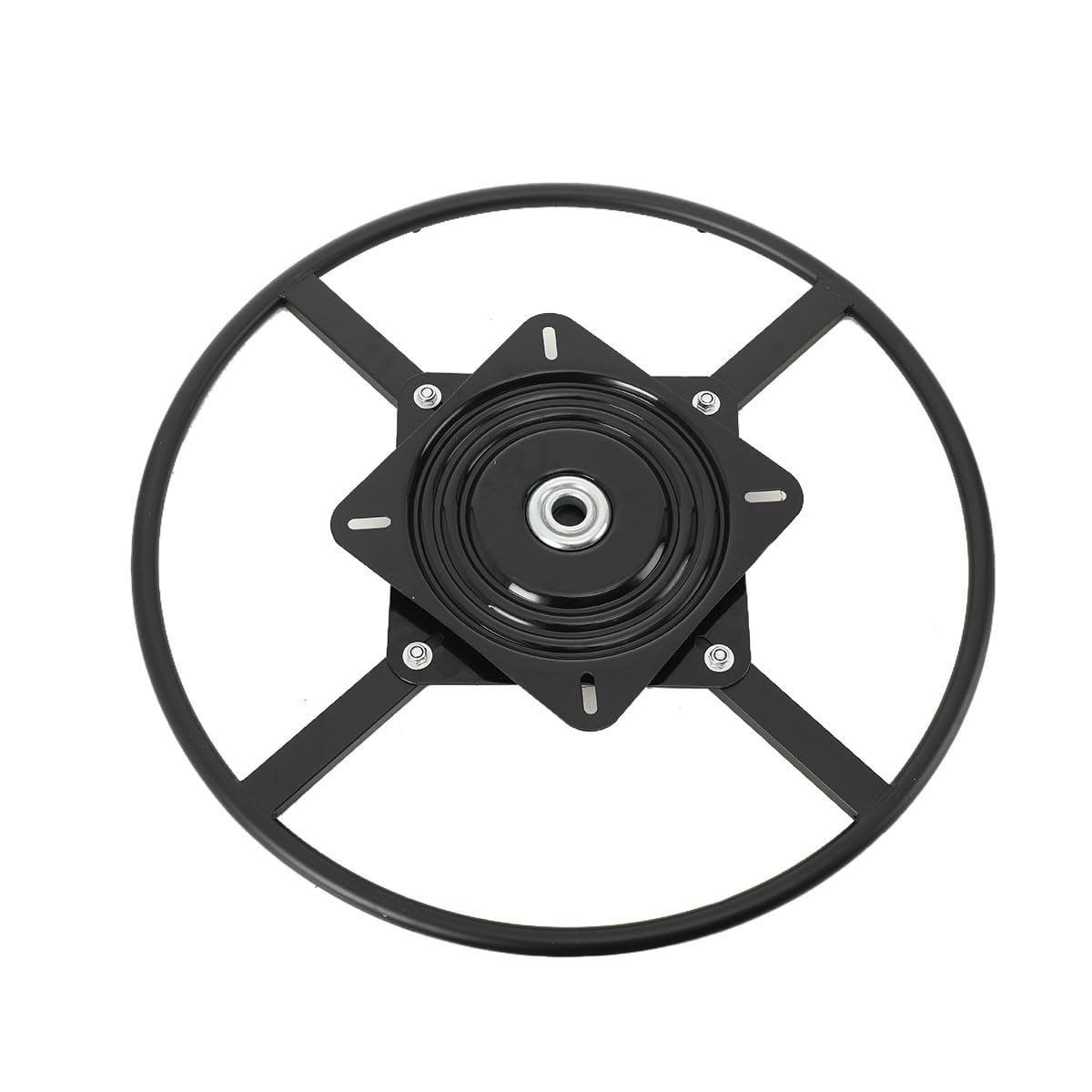 ECUTEE Seat Swivel Plate Chair Recliner Base Bracket Rotating Base Rotate Swivel Chair Base Mechanism Hinge 60cm Diameter for DIY Round Chair or