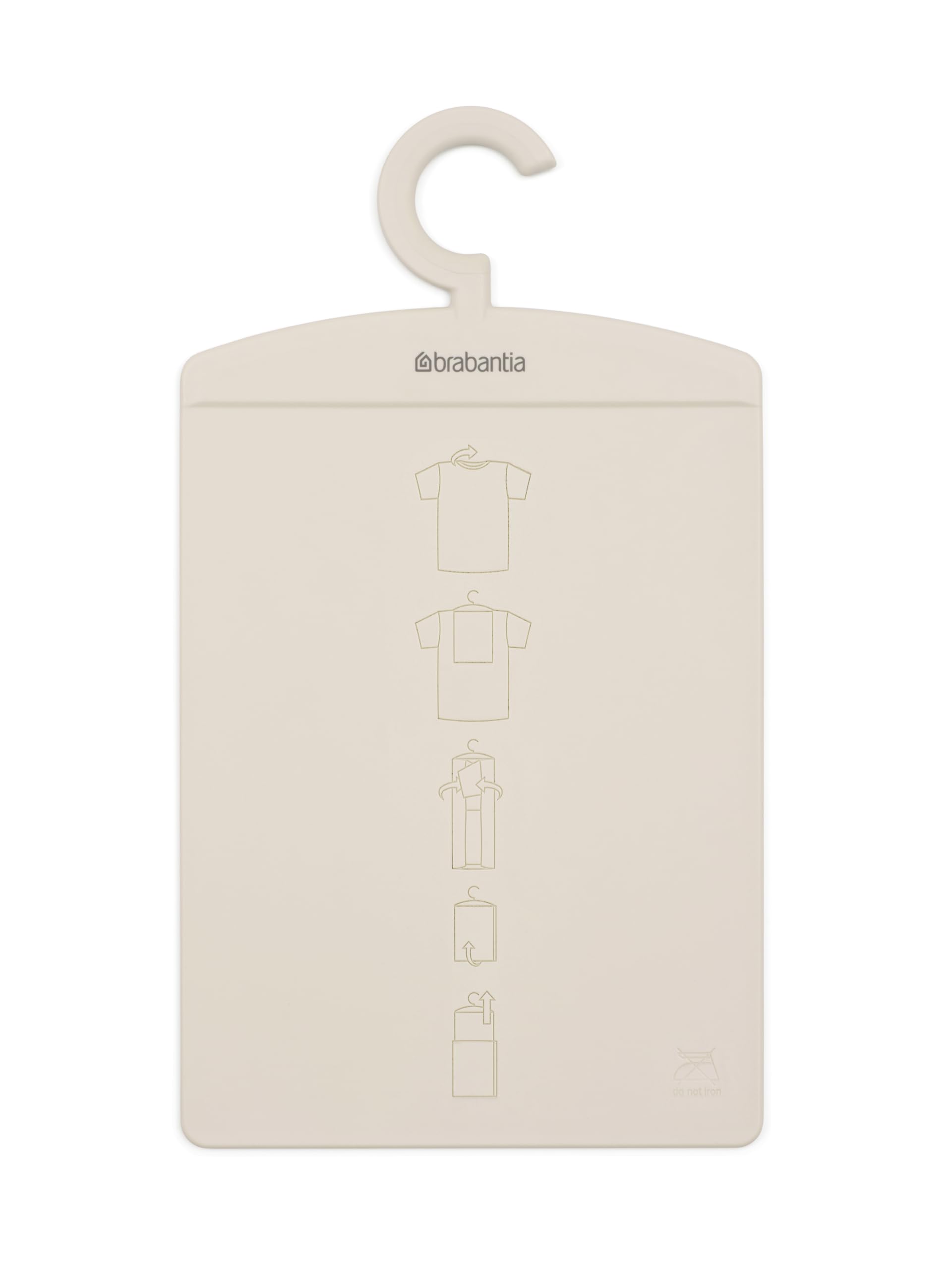 Brabantia - Folding Board - Easy to Use Table Folder - for T-Shirts & Sweaters - Clothes Hanger with Hook - Wardrobe Accessory - Clothes Organiser