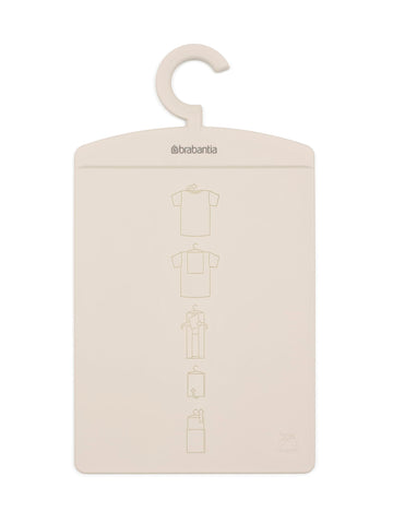 Brabantia - Folding Board - Easy to Use Table Folder - for T-Shirts & Sweaters - Clothes Hanger with Hook - Wardrobe Accessory - Clothes Organiser