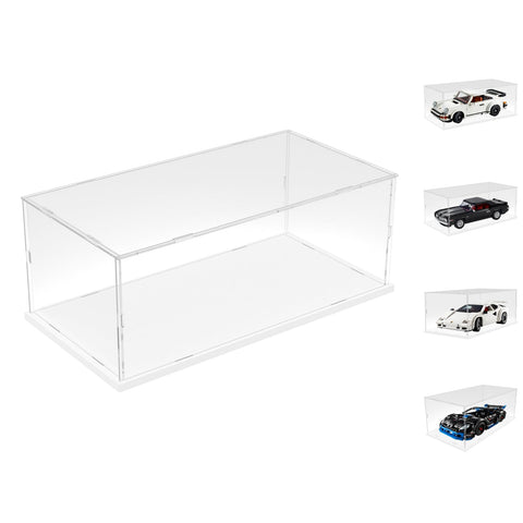 Nynelly Acrylic Display Case for Lego Cars Model Cars for Lego Mustang 10265 Porsche 911 10295 10304 10337 10353 42176