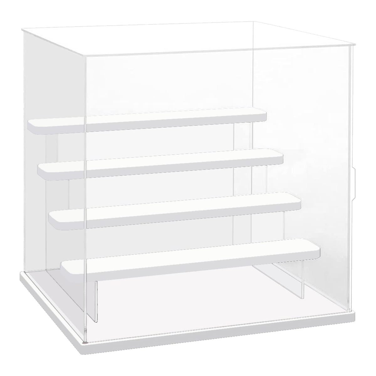 Nynelly 5 Tier Clear Acrylic Display Case for Models, Mini Figures, Pop Mart, Labubu, Sonny Angel, Smiski - Assemble Dustproof Display Box with Door