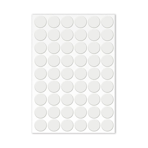 LICQIC Screw Hole Covers, 54 Pcs 21 mm, White