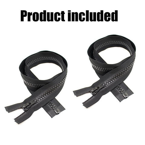 ByaHoGa Pack of 2 23 cm #10 Large Zip Plastic Separable (RZ)