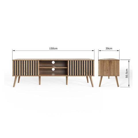 GFW Rowan TV Unit Oak