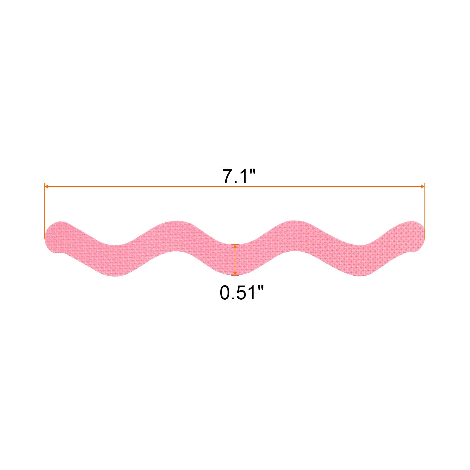 sourcing map 12pcs Non Slip Bathtub Stickers Bath Shower Floor 7.1" Anti-Slip Sticker Tape S-Shape Style Decals for Bathroom Kitchen Bathtub Treads