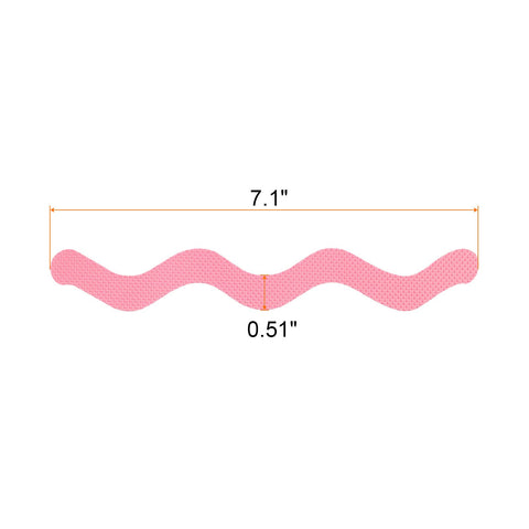 sourcing map 12pcs Non Slip Bathtub Stickers Bath Shower Floor 7.1" Anti-Slip Sticker Tape S-Shape Style Decals for Bathroom Kitchen Bathtub Treads
