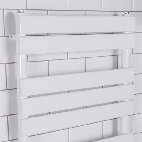 Warmehaus Flat Panel Heated Towel Rail Radiator 1800x600mm Bathroom White