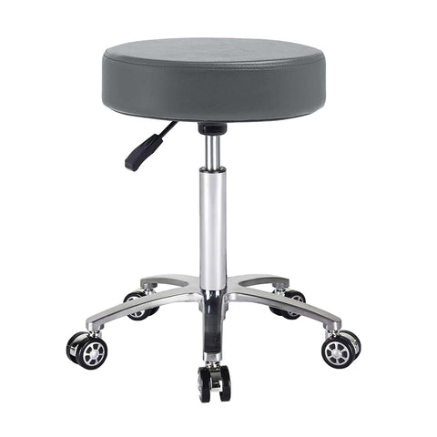 Antlu Massage Stool Chair on Wheels for Beauty Kitchen Salon Home Office, Adjustable High Rolling Swivel Stool (Grey)
