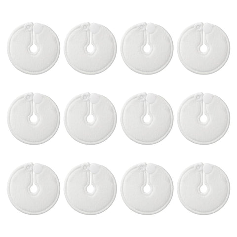 Hsthe Sea 12 Pieces G Tube Pad Holders Reusable Feeding Tube Supplies For Feeding Support Abdomen Button Cover Breastfeeding Nursing (White)