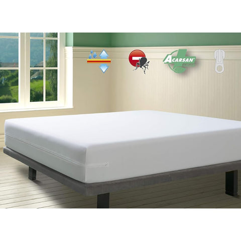 Savel-Waterproof and Breathable Mattress Cover including Anti-dustmite treatment |100x190/200cm | Heights up to 30 cm