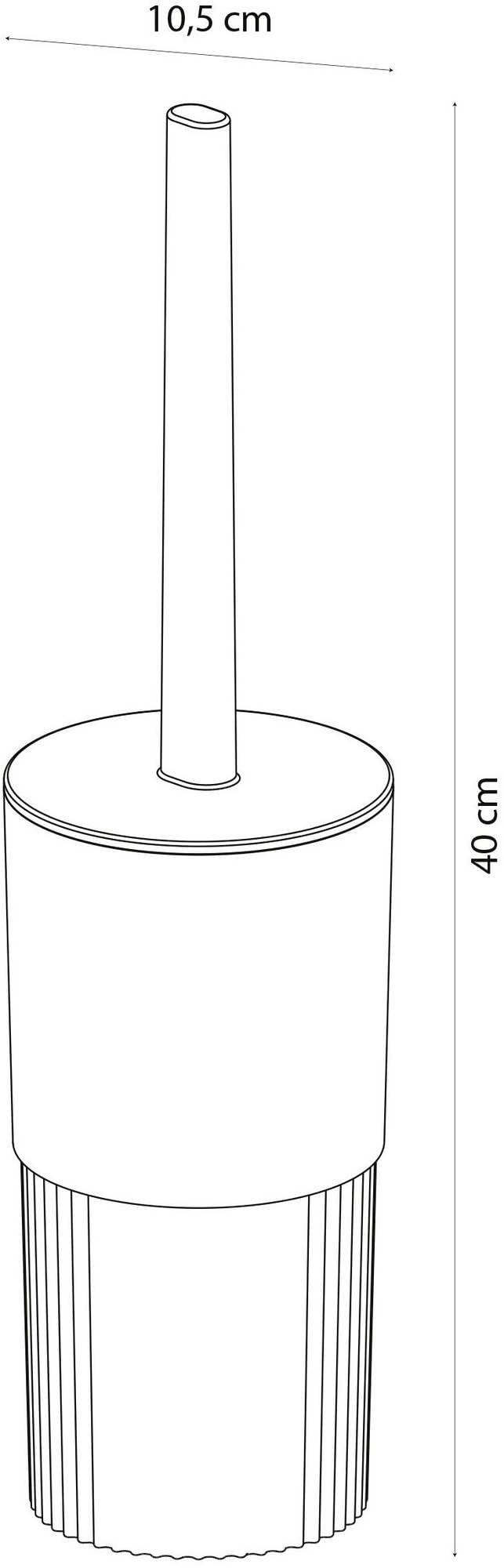 Sealskin Brave Toilet brush and holder freestanding Black, B x H x T: 105 x 400 x 105 mm