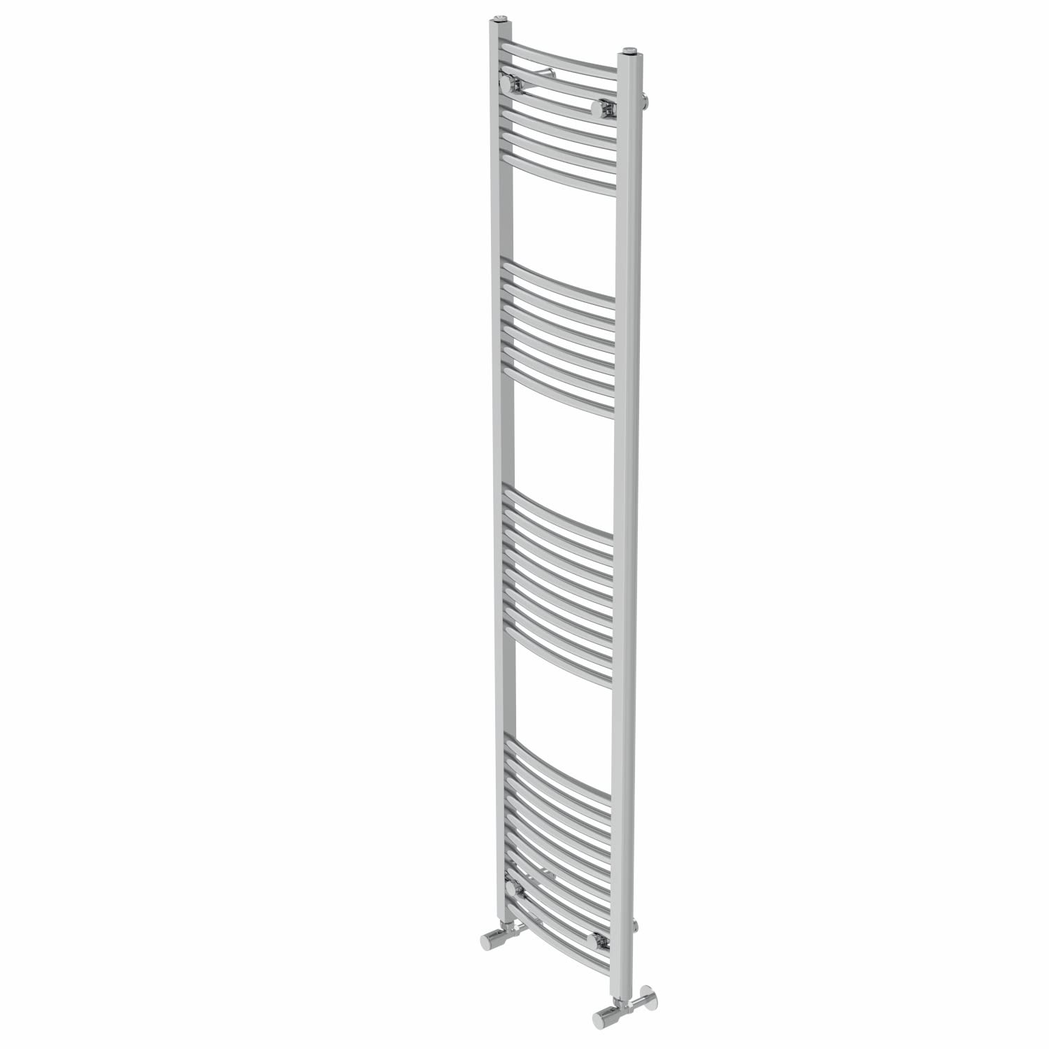 Warmehaus Curved Heated Towel Rail Chrome Radiator 1800x400mm