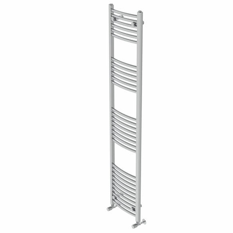 Warmehaus Curved Heated Towel Rail Chrome Radiator 1800x400mm