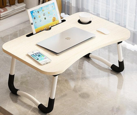 Supreme Supplies Premium Laptop Bed Table for Ultimate Comfort and Efficiency, Foldable Lap Desk For Bed and Sofa Breakfast Bed Tray