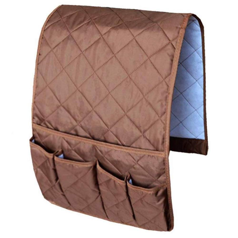 Copiel Sofa Armrest Organizer, Waterproof Sofa Couch Chair Armrest Durable Soft Caddy Organizer Holder for Phone, Book, Magazines, TV Remote Control