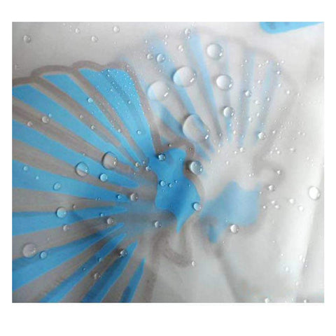 meioro Shower Curtains Ocean Theme Peva Waterproof and Mildew Resistant Bathroom Curtains Home Shower Curtain Liners with Rustproof Grommets and