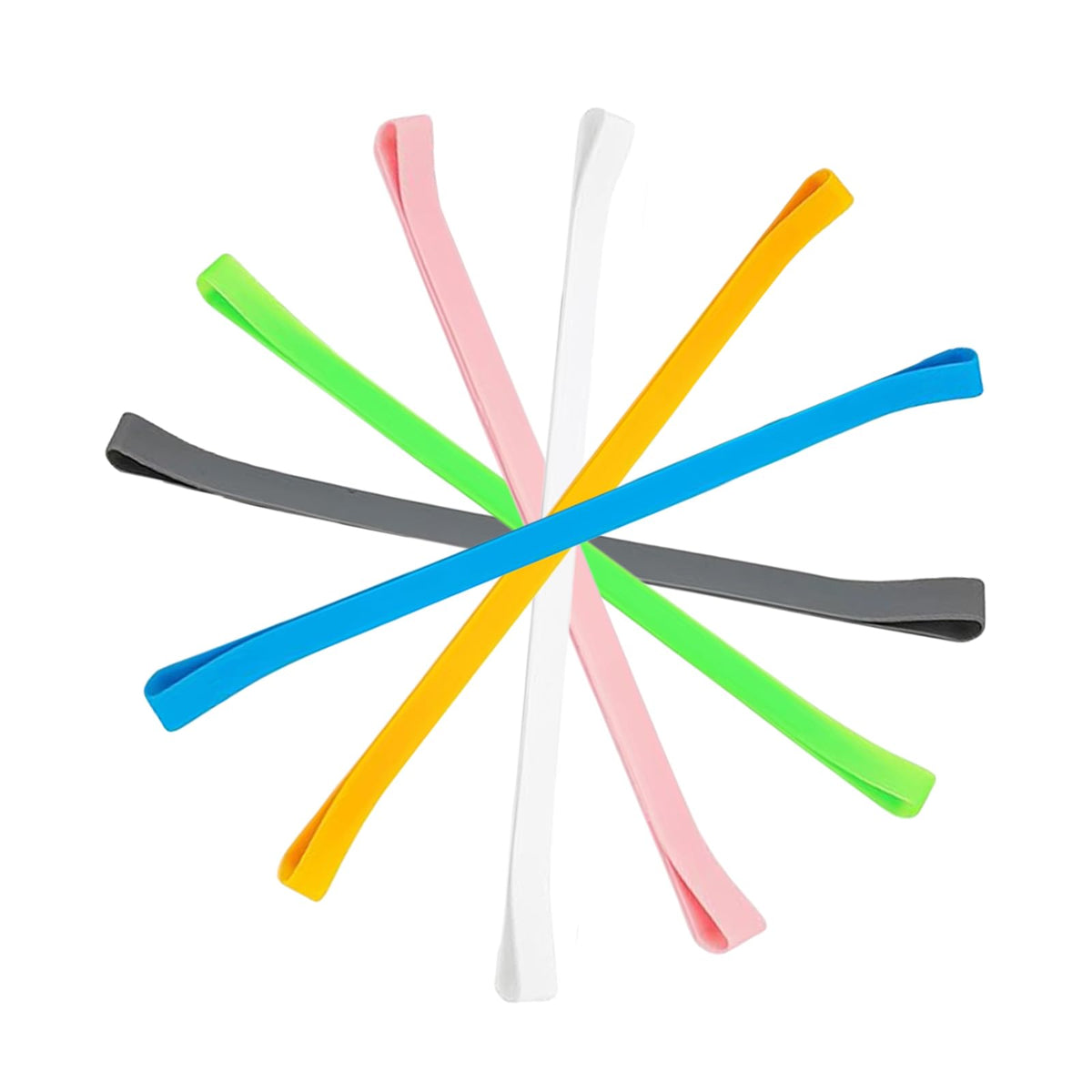 Sicheii 6Pcs Towel Bands, Windproof Silicone Towel Bands for Beach Chairs Cruise, Elastic Towel Clips Holder