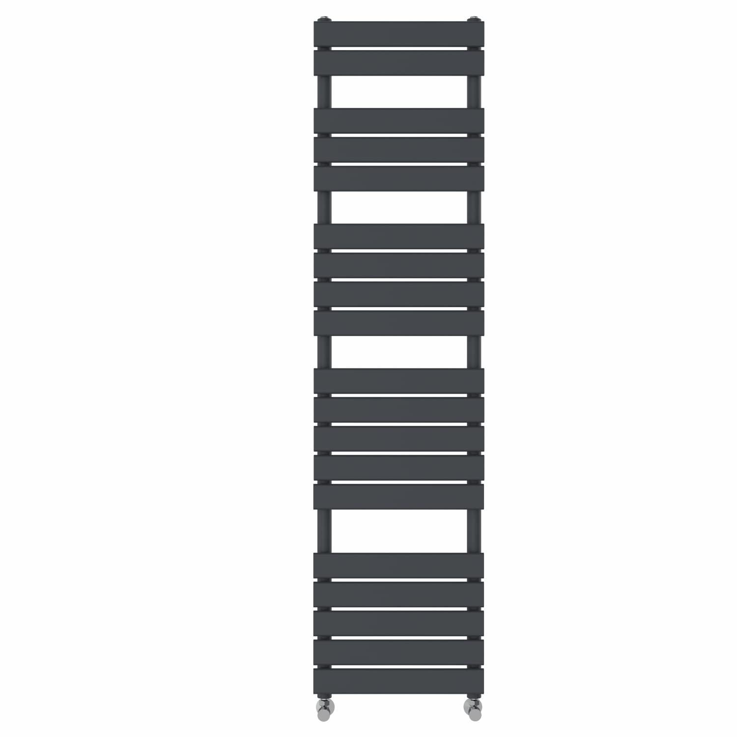 NRG Flat Panel Bathroom Heated Towel Rail Radiator 1800 x 450mm Anthracite